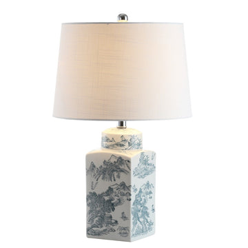 Audrey 24.5" Chinoiserie LED Table Lamp - JONATHAN Y